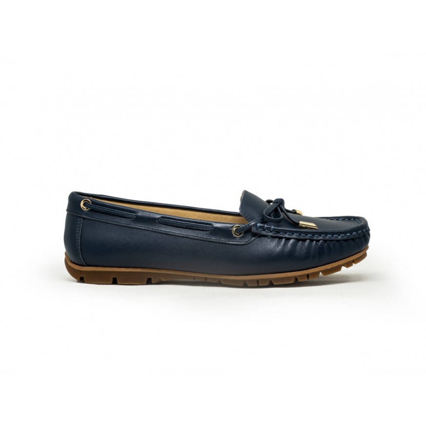1339A4 Apache Ladies Leather Moccasins/Slip Ons