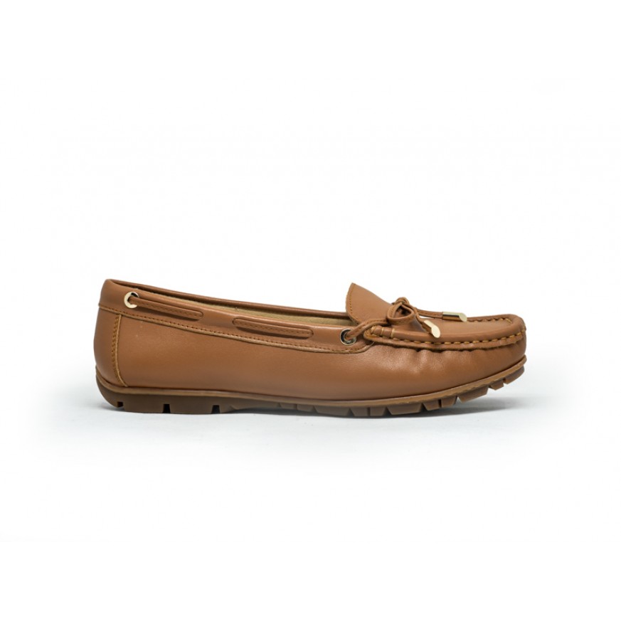 1339A4 Apache Ladies Leather Moccasins/Slip Ons