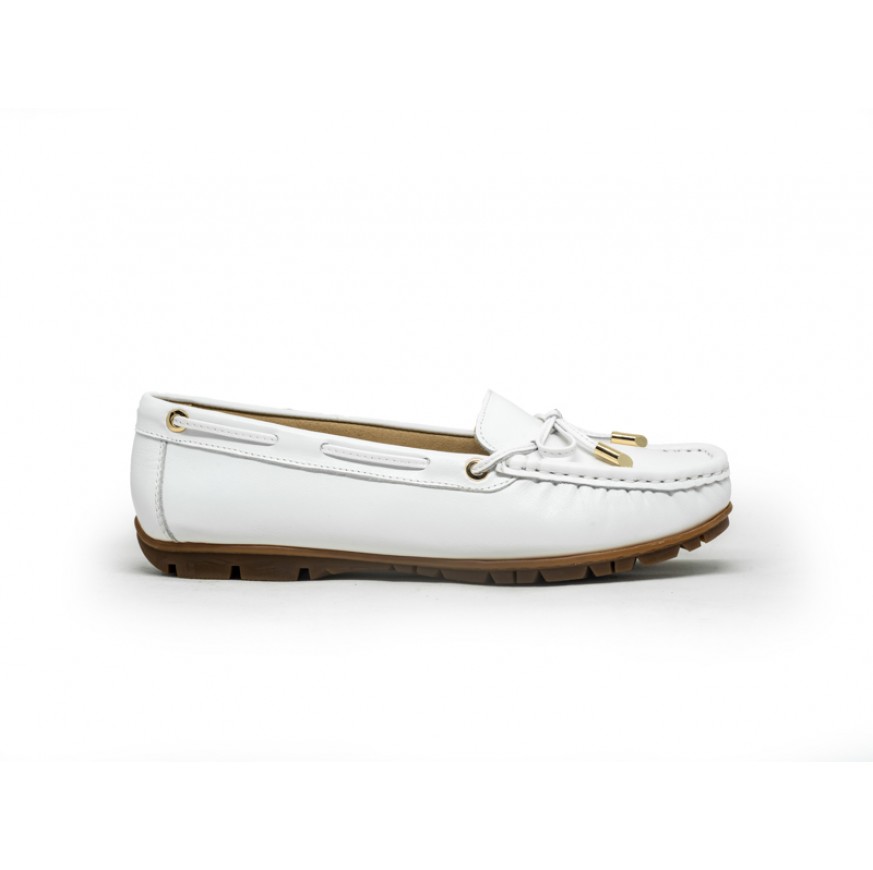 1339A4 Apache Ladies Leather Moccasins/Slip Ons