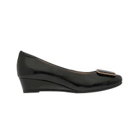 1992 Caratti Leather Wedged Heels (Short, with Buckle)