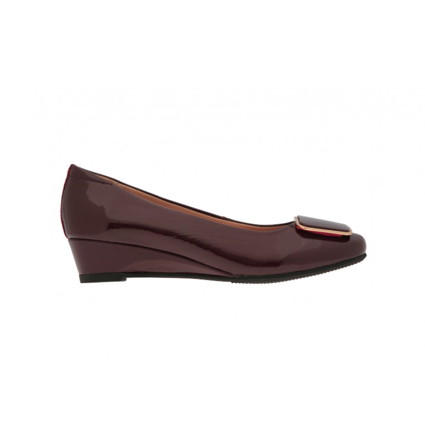 1992 Caratti Leather Wedged Heels (Short, with Buckle)