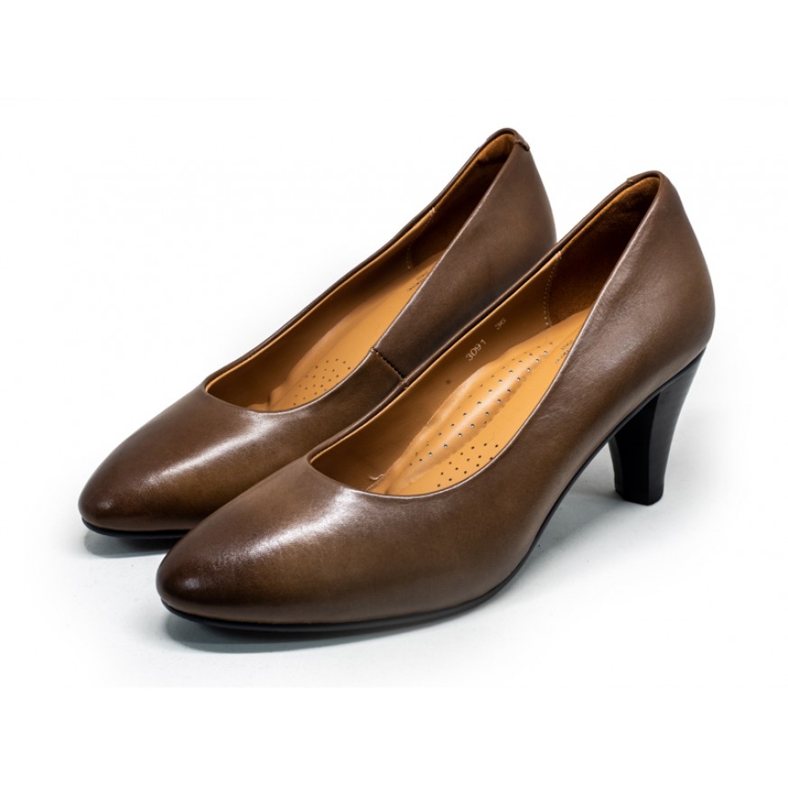 3091 Caratti Classic Leather Heels (Mid)