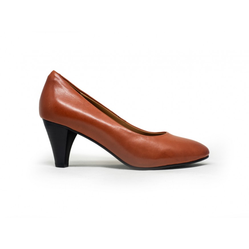 3091 Caratti Classic Leather Heels (Mid)