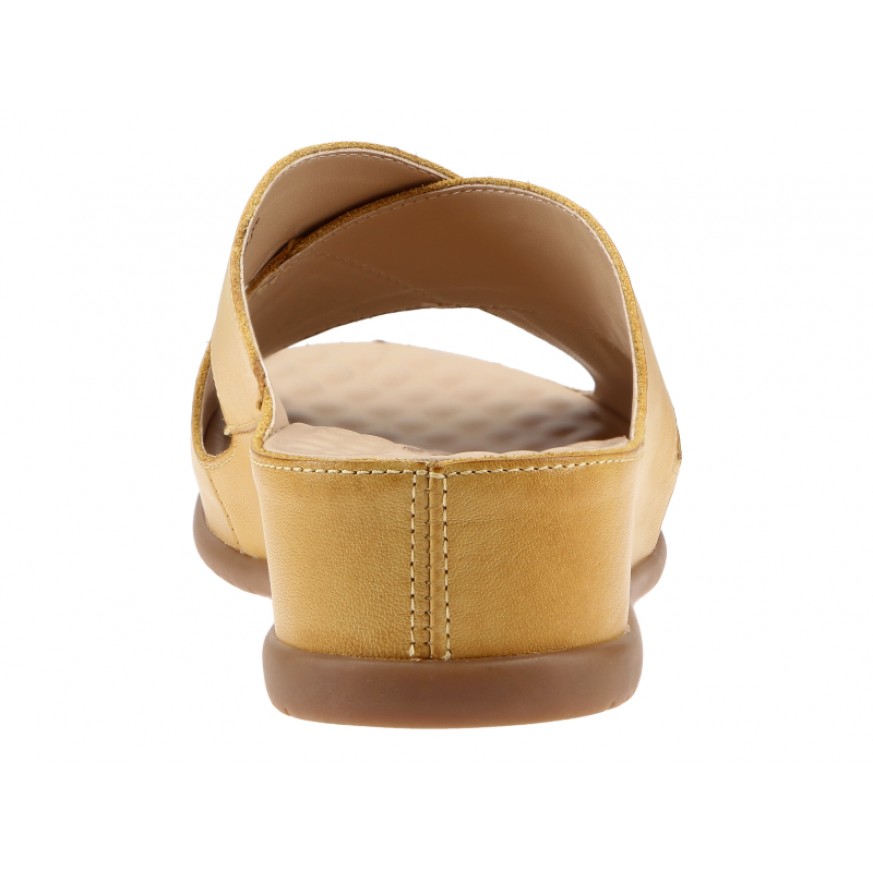 3632 Barani Leather Sandals (Cross-Strap, Slip-On)