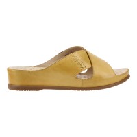 3632 Barani Leather Sandals (Cross-Strap, Slip-On)