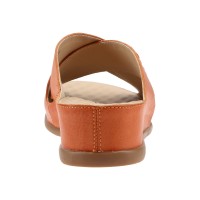 3632 Barani Leather Sandals (Cross-Strap, Slip-On)