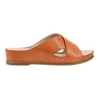 3632 Barani Leather Sandals (Cross-Strap, Slip-On)