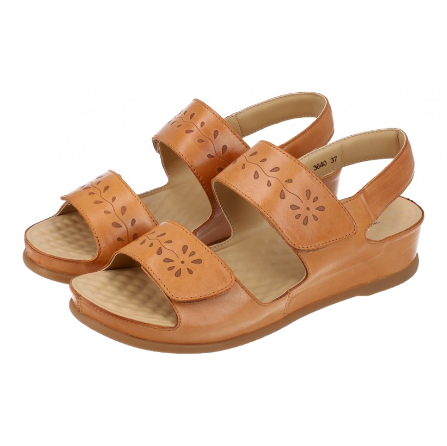 3640 Barani Leather Sandals (w/ Backstrap)