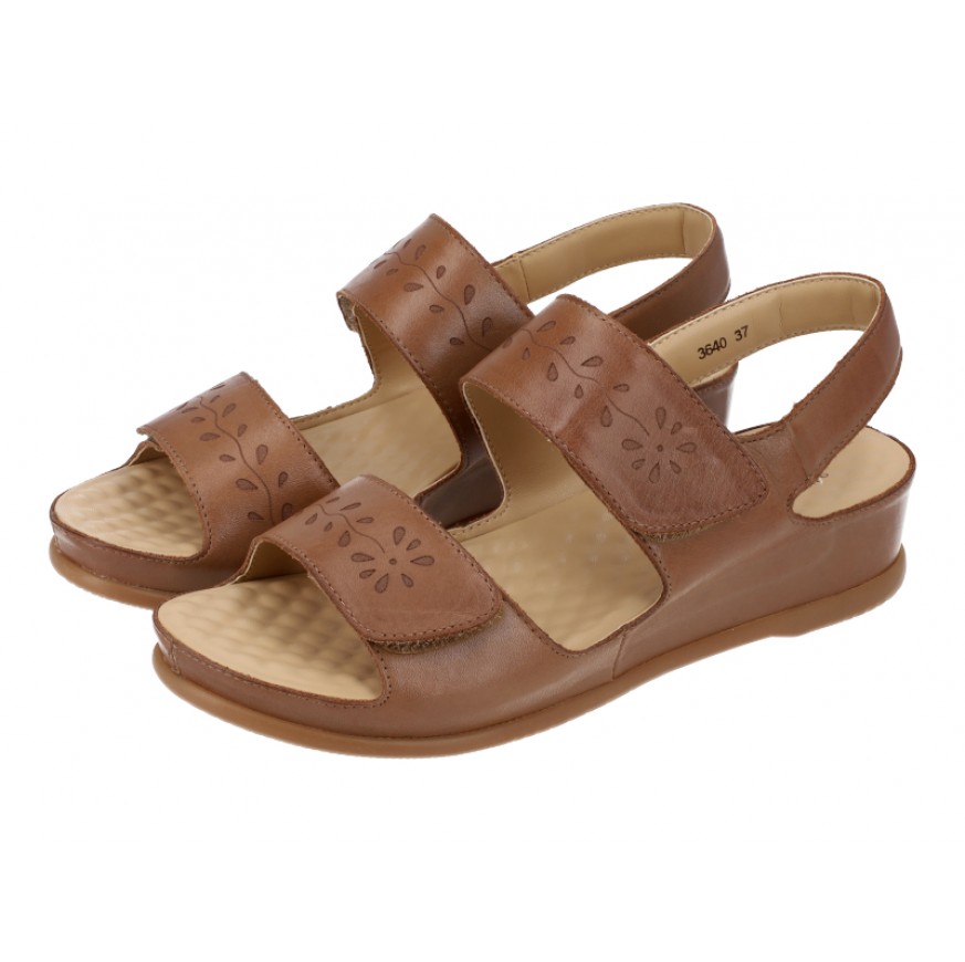 3640 Barani Leather Sandals (w/ Backstrap)