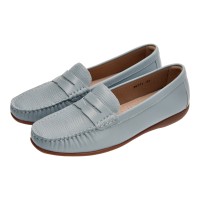 36771 Apache Ladies Leather Moccasins/Slip Ons (Penny Strap)
