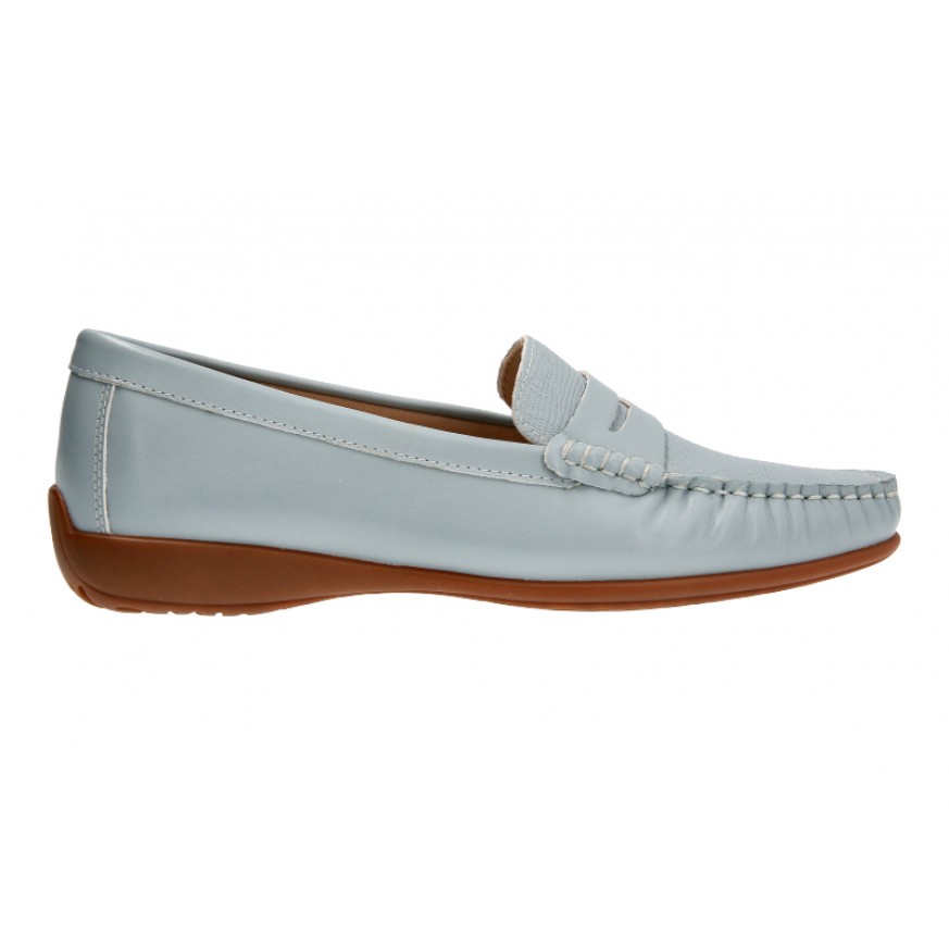 36771 Apache Ladies Leather Moccasins/Slip Ons (Penny Strap)