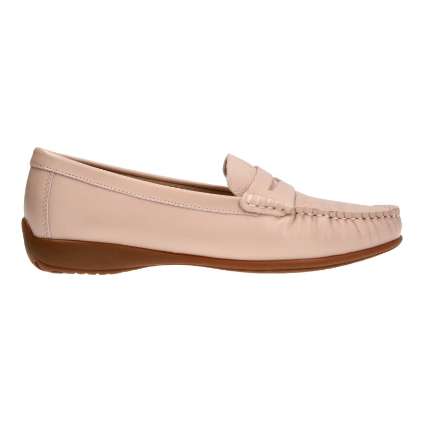 36771 Apache Ladies Leather Moccasins/Slip Ons (Penny Strap)