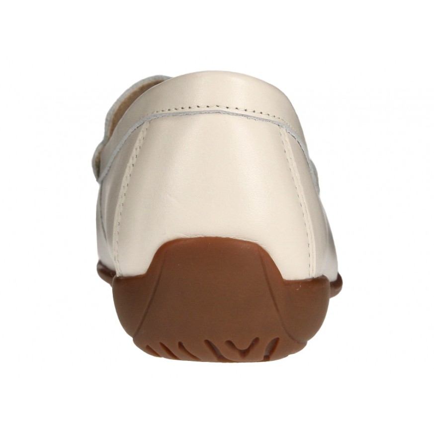 36775 Apache Ladies Leather Moccasins/Slip Ons (Croc)