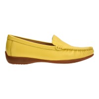 36775 Apache Ladies Leather Moccasins/Slip Ons (Croc)