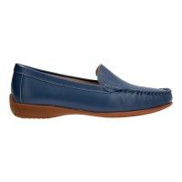 36775 Apache Ladies Leather Moccasins/Slip Ons (Croc)