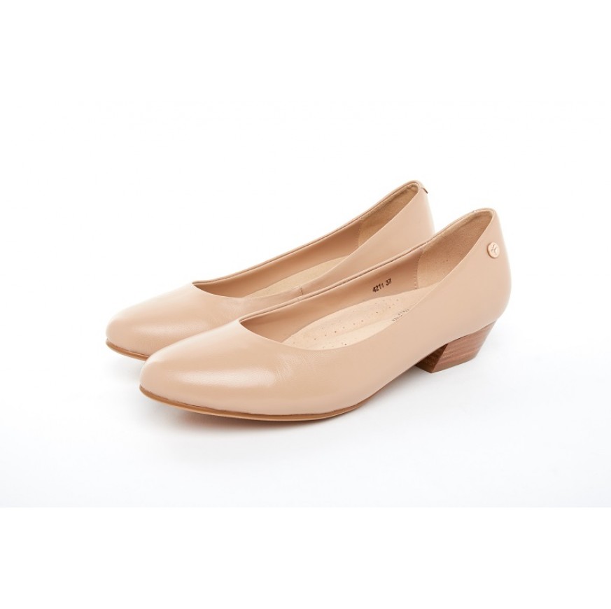 4211 Barani Classic Leather Heels (Short)