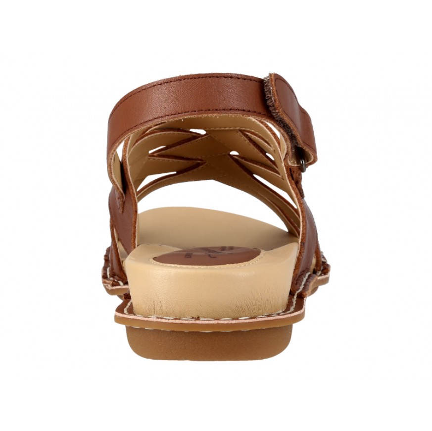 5025 Barani Leather Sandals (Cross Weave)