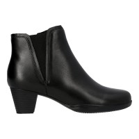 665-2 Caratti Leather Boots/Booties (Zip Closure, Elastic Side)