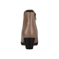 665-2 Caratti Leather Boots/Booties (Zip Closure, Elastic Side)