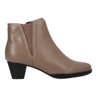 665-2 Caratti Leather Boots/Booties (Zip Closure, Elastic Side)