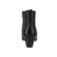665-5 Caratti Leather Heeled Boots/Booties (Zip Closure, Laced Upper)