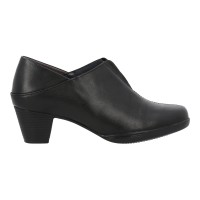 666-9 Caratti Leather Heeled Boots/Booties (Elastic Front, Low Cut)