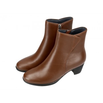 667-3 Caratti Leather Boots/Booties (Zip Closure)