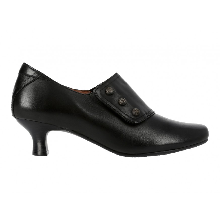 8119 Caratti Leather Heels (Strap Over)
