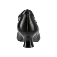 8122 Caratti Leather Heeled Mary Janes (with Adjustable Strap)