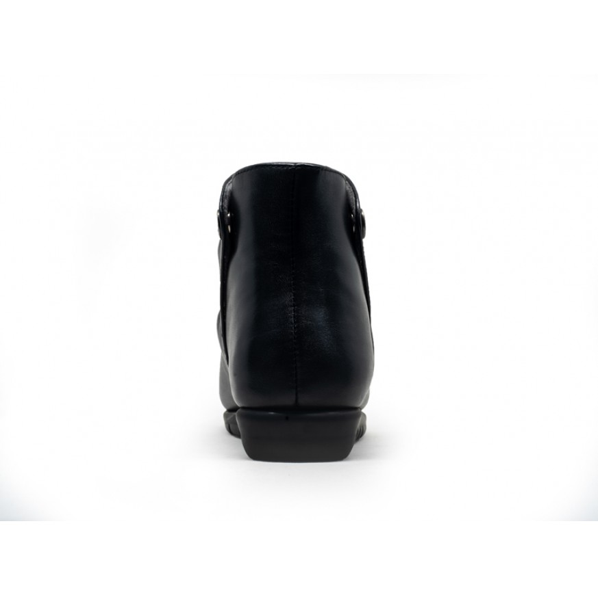 8841-201 Barani Leather Ankle Boots/Booties (Button Closure)