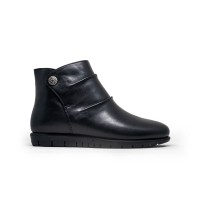 8841-201 Barani Leather Ankle Boots/Booties (Button Closure)
