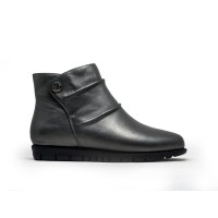 8841-201 Barani Leather Ankle Boots/Booties (Button Closure)