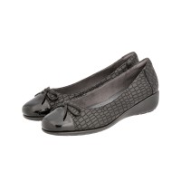8948-150 Barani Leather Pumps (with Micro Wedge, Fixed Ribbon)