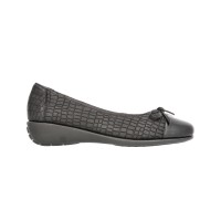 8948-150 Barani Leather Pumps (with Micro Wedge, Fixed Ribbon)