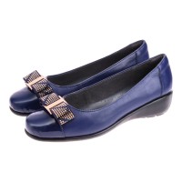 8948-159 Barani Leather Pumps (with Micro Wedge, Fixed Buckle)