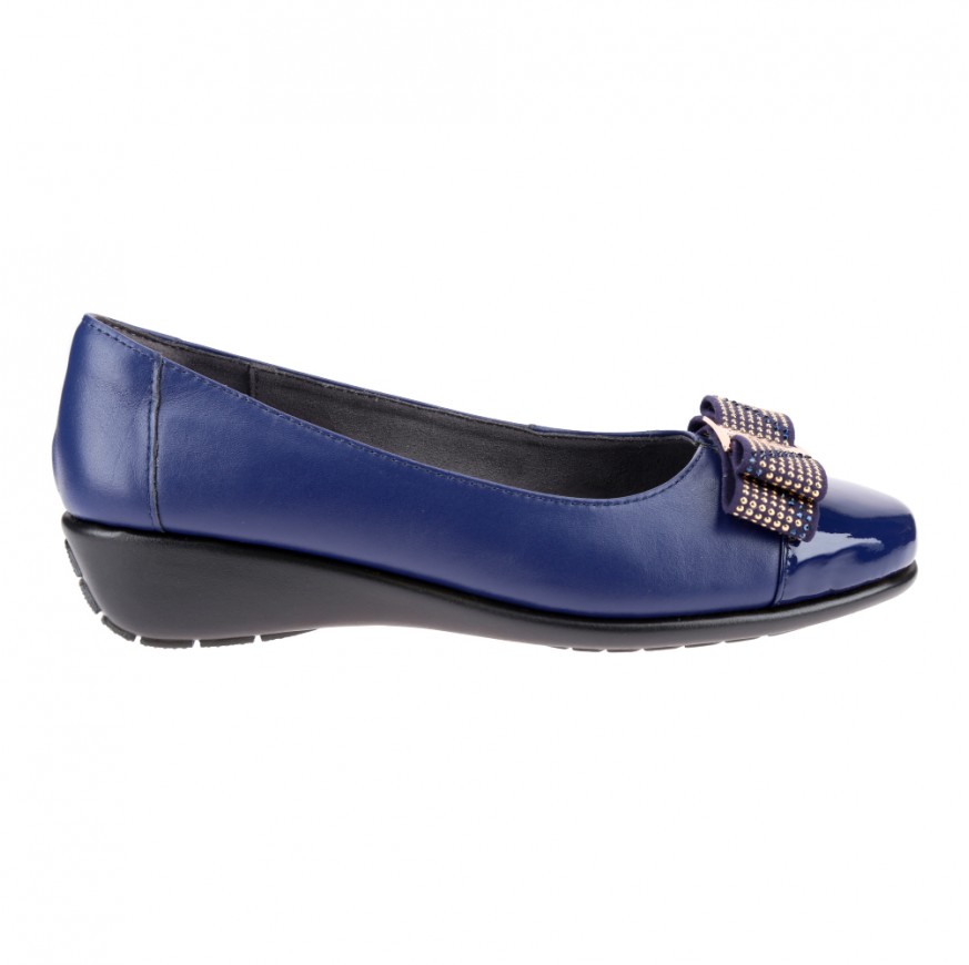 8948-159 Barani Leather Pumps (with Micro Wedge, Fixed Buckle)