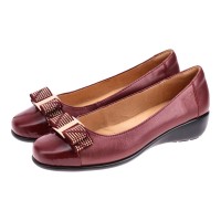 8948-159 Barani Leather Pumps (with Micro Wedge, Fixed Buckle)
